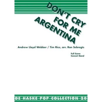 Don't cry for me Argentina (noty pro koncertní orchestr, party, partitura)
