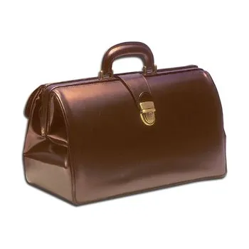 Lékařská taška "SUPER TEXAS", kožená: kaštanová (Taška pro lékaře)
