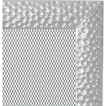 KRATKI 220 x 220 niklovaná VENUS krbová mřížka