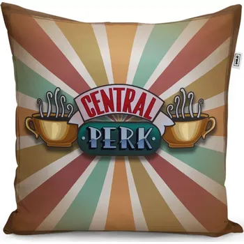 Polštář Dekorační polštář Seriál přátelé CENTRAL PERK Abstrakce - Sablio - 50x50 cm
