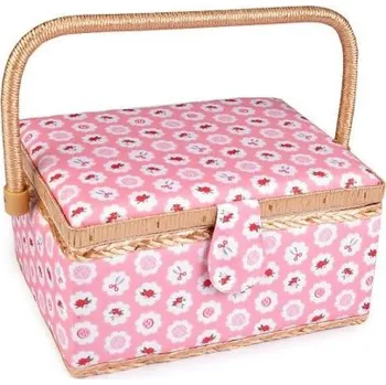 Organizér galanterie Čalouněný Košík na šicí potřeby Růžová Fuzio F840295ss05