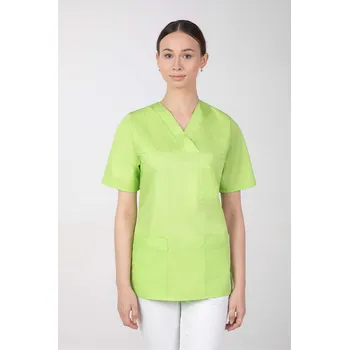 Dámská halenka Dámská barevná zdravotnická halenka M-074, limetková (Zdravotnické oblečení)