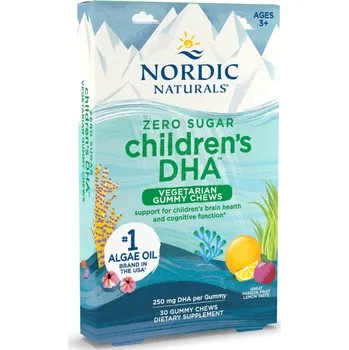 Fitness strava Nordic Naturals - Children's DHA - bez cukru, 30 gumových bonbónů