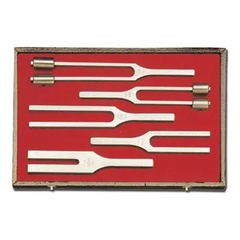 Ladička Set 5 lékařských ladičiek (128 Hz, 256 Hz, 512 Hz, 1024 Hz, 2048 Hz) (Lékařské ladičky)