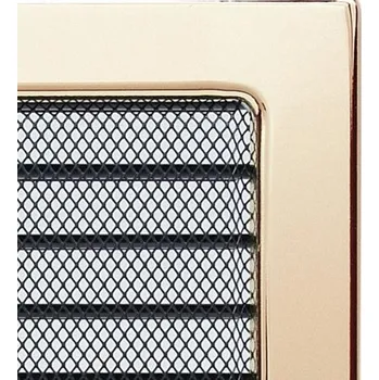 KRATKI 170 x 370 pozlacená s žaluzií krbová mřížka