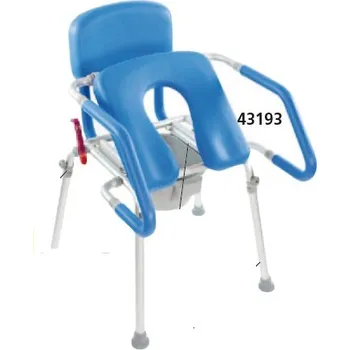 Lékařský nábytek Toaletní a sprchová židle 3v1 - zatížení 130 kg (Sprchové potreby)