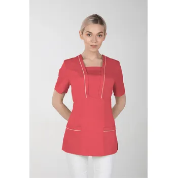 Dámská halenka Dámská barevná zdravotnická halenka M-054, koralová (Zdravotnické oblečení)
