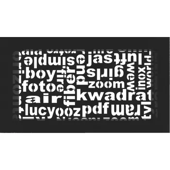 KRATKI 170 x 300 černá ABC krbová mřížka