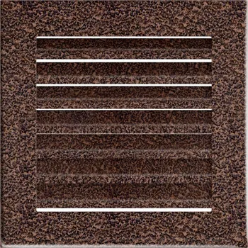 KRATKI 170 x 170 černoměděná FRESH krbová mřížka