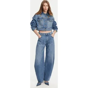 Pánské oblečení Versace Jeans Couture Jeansová bunda 78HAS450 Modrá Relaxed Fit 42