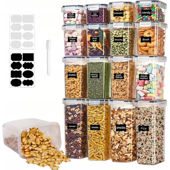 Dóza na potraviny Kolekce Nádob na Sypké Potraviny se Silikonovým Těsněním