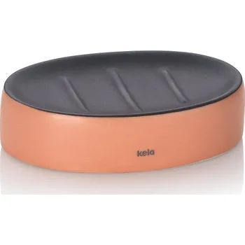 Mýdlenka Miska na mýdlo Matsi keramika broskvově růžová 12,5x8,5x3,0cm KL-24085