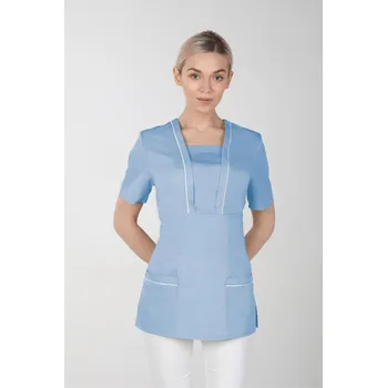 Dámská halenka Dámská barevná zdravotnická halenka M-054, světle modrá (Zdravotnické oblečení)