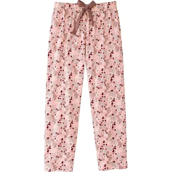 Dámské pyžamo 3/4 pyžamové kalhoty, s celopotiskem růžová 54