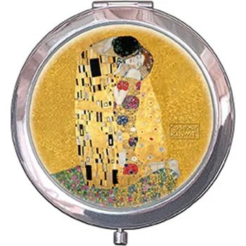 Kosmetické zrcátko Kapesní zrcátko The Kiss Gustav Klimt, 7x11 cm