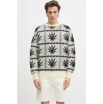 Pánský svetr Vlněný svetr Wacko Maria Hightimes, M, béžová, 01X