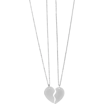 Náhrdelník ORNAMENTI Set náhrdelníků Broken Heart silver