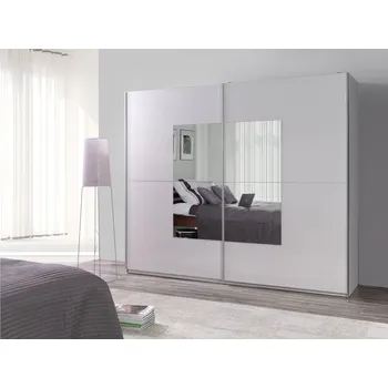 Šatní skříň Šatní skříň LUX 30 bílá / zrcadla
