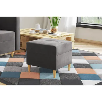 Taburet Taburet HANS tmavěšedý - MONOLITH 92