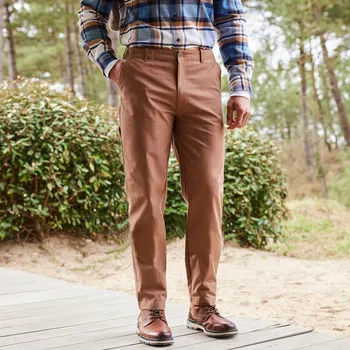 Dámské kalhoty Kalhoty z plátna bachette béžová 48