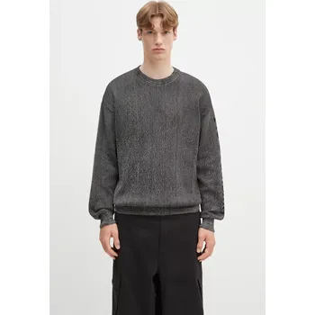 Pánský svetr Svetr No Problemo Alien-O Glitch Knit Crew Neck, L, černá, 99X