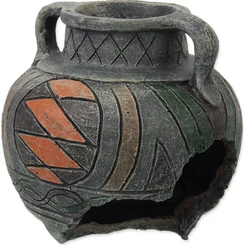 Dekorace do akvária Dekorace Aqua Excellent Amfora modrá 10,8x10,8x10,5cm