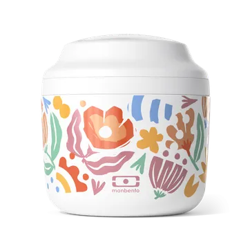 Termobox Termobox na svačinu MonBento Paper cut | barevné květy