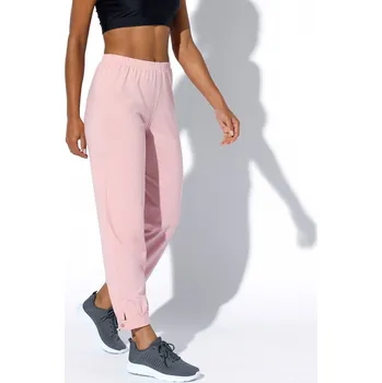 7/8 kalhoty s nohavicemi zakončenými manžetou šedorůžová 42/44