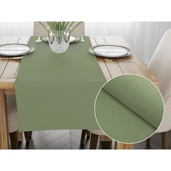 ubrus Dekorační běhoun na stůl BKU-118 Šedozelený 20x120 cm