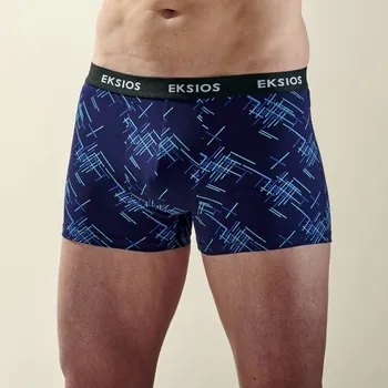 Boxerky Sada 4 boxerek s pružným pasem Eksios červená+modrá 101/108 (XL)