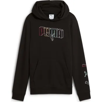 Dívčí mikina PUMA - ESS LOGO LAB EXECUTION HOODIE TR B DĚTSKÁ BAVLNĚNÁ MIKINA ČERNÁ 685789-01128