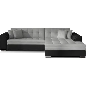 Sedací souprava Rohová rozkládací sedací souprava SORENTO 296 cm Sawana 21/Soft 11 šedá pravá