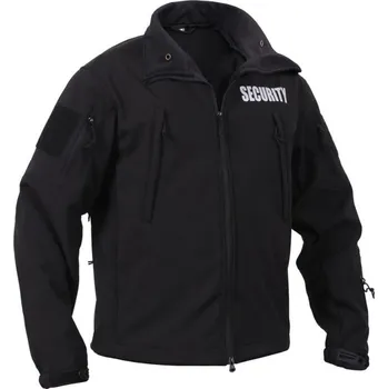 ROTHCO Bunda softshell SECURITY a kapucí ČERNÁ 4XL ČERNÁ - BLACK