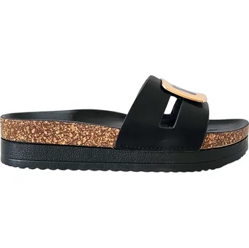 Dámské sandále Černé nazouváky Laura Biagiotti Cork Calf Black Velikost: 37