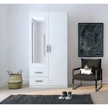 Šatní skříň Šatní skříň RAVENA 2D2S Bílá