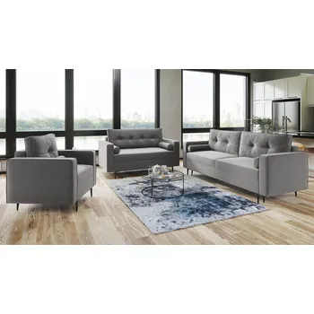 Sedací souprava Sedací souprava MELVILE 3+2+1 světlešedá - MONOLITH 84 Sedací soupravy 3+2+1