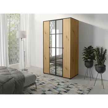 Šatní skříň Šatní skříň OSLIN I 120 cm dub artisan + černá