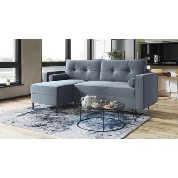 Sedací souprava Rohová rozkládací sedačka MARY světlemodrá - MONOLITH 70