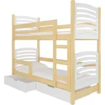 Dřevěná patrová postel Osuna adrk barevné provedení: borovice_bílá