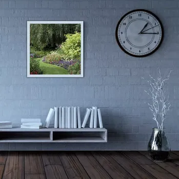 Dětské svítidlo Dekorativní LED svítidlo - falešné okno - 64x64xcm- bílý hliníkový rám