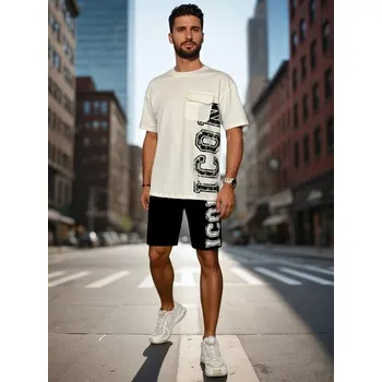 Dstreet Stylový pánský komplet ICON v bílé barvě