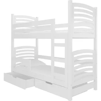 Postel Dřevěná patrová postel Osuna adrk barevné provedení: bílá