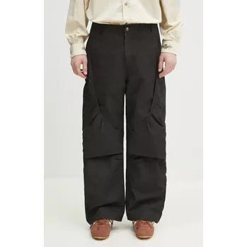 Pánské kalhoty Kalhoty Andersson Bell Arc Shirring, 48, černá, 99X