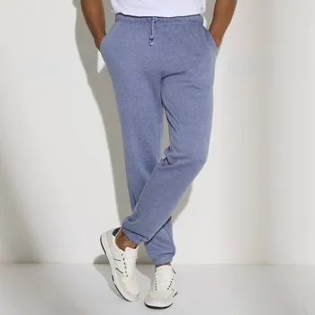 Dámské kalhoty Kalhoty zakončené pružnými lemy modrá džínová 48/50