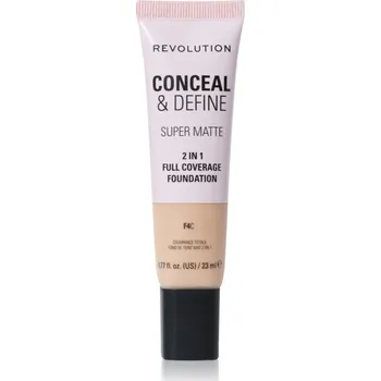 Dekorativní kosmetika Makeup Revolution Conceal & Define matující make-up odstín F4C 23 ml