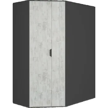 Dětská skříň Šatní rohová skříň NANO NA1 L/P grafit + enigma