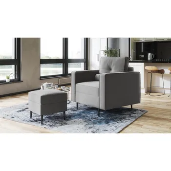 Křeslo Křeslo NOAH světlešedá - MONOLITH 84