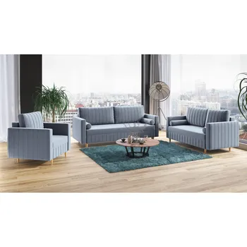 Sedací souprava Sedací souprava FIORELLO 3+2+1 světlemodrá - MONOLITH 70 Sedací soupravy 3+2+1