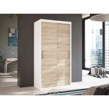 Šatní skříň Šatní skříň ANTIGO 100 Bílá/Sonoma