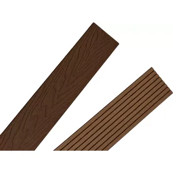 Plot WPC plotovka 3D drážkovaná original wood rovné zakončení 1,8 m (Plotovka vyrobená z dřevoplastu WPC)